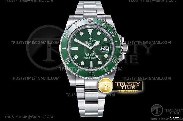 0412 Sustainable ROLSUB0288 – Submariner 116610LV 904L SS SS Green V2S ZZF SA 1039